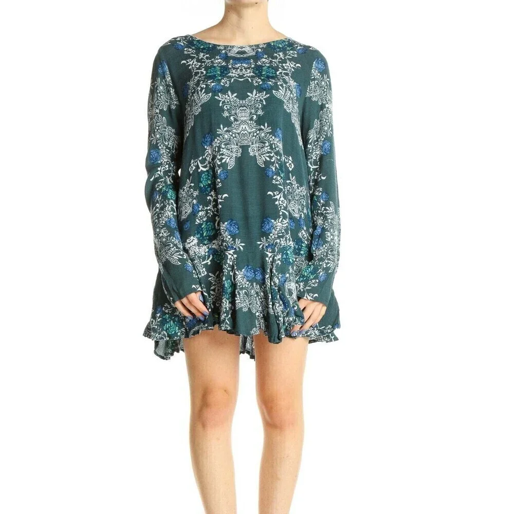 Free People Womens Size XS Multicolor Free People Smooth Talker Tunic Dress